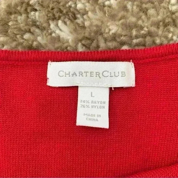 NWT Macy’s Charter Club Sweater Size L - Picture 2 of 5